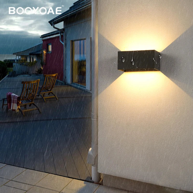Applique extérieure IP54 étanche Simple aluminium monté en Surface originalité cuboïde réglable décoration éclairage mural - vue 2 sur 6