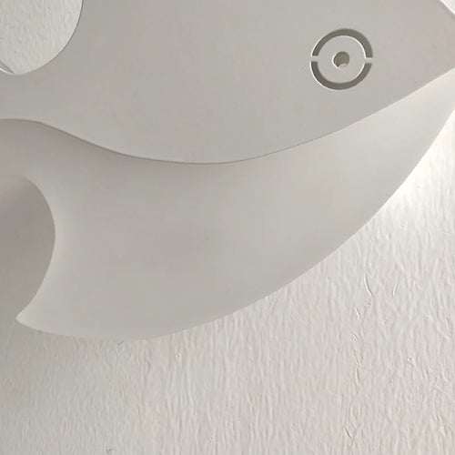 applique murale led créative en acrylique forme poisson pour enfants