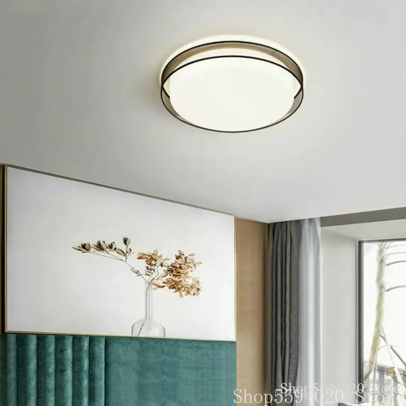 plafonnier led minimaliste moderne en tissu pour décoration intérieure