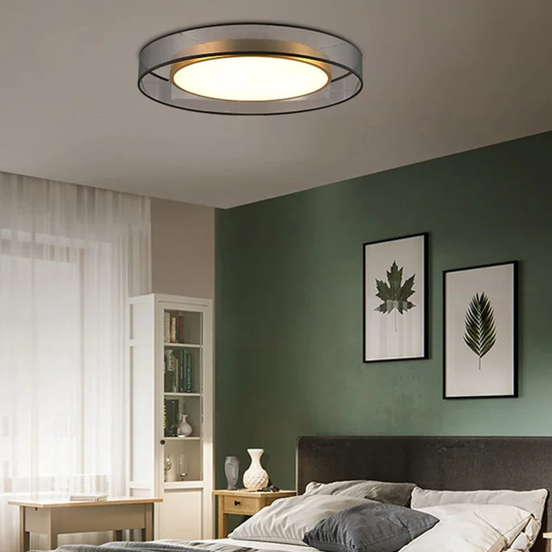 plafonnier moderne en cuivre design nordique pour décoration intérieure - vue 6 sur 9