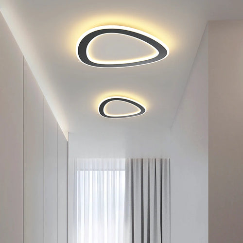 Minimalistische nordische LED-Deckenleuchte für die Innenbeleuchtung - vue 5 sur 15