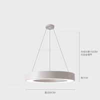Minimalistische LED-Pendelleuchte aus Metall
