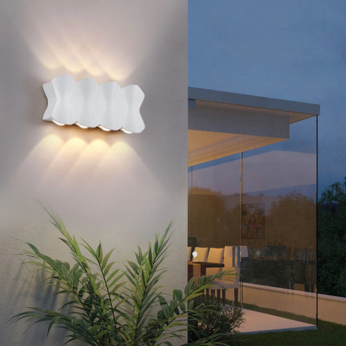 applique murale led moderne extérieure étanche en aluminium nordique