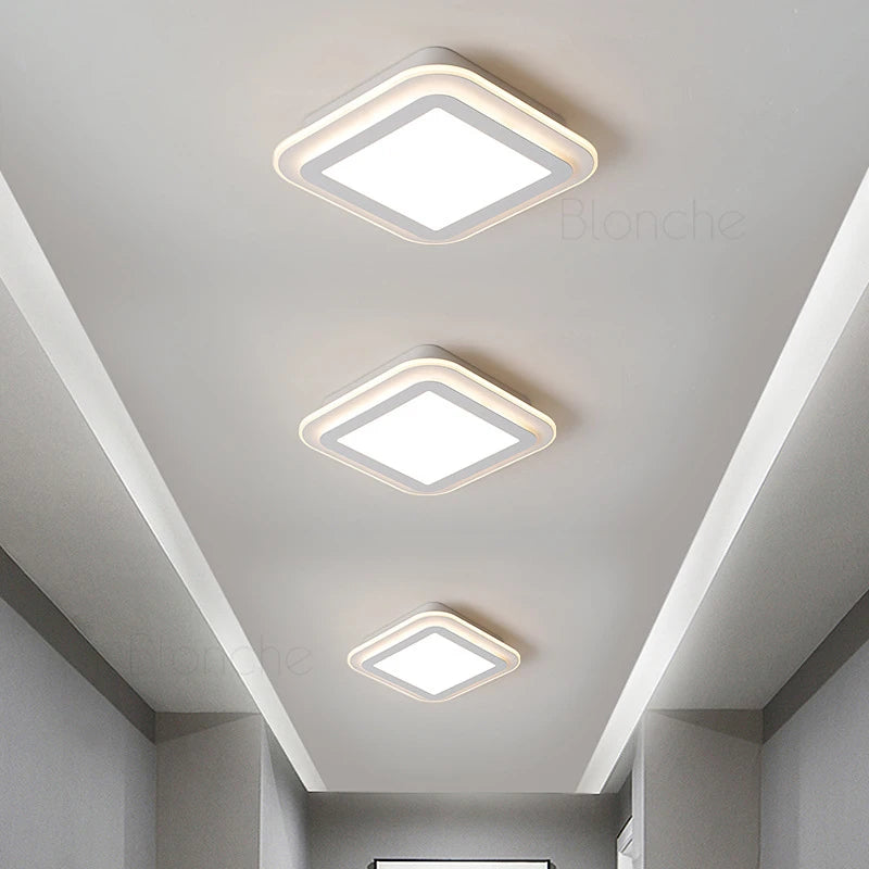 plafonnier nordique moderne à leds acrylique pour décoration intérieure - vue 2 sur 10