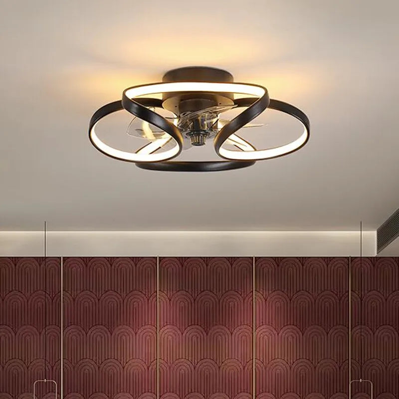 ventilateur de plafond smart led muet trois vitesses 	 style - vue 3 sur 9