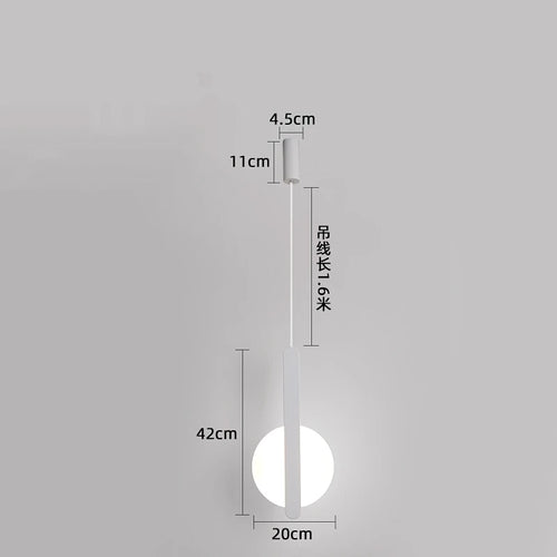Moderne LED-Pendelleuchte für elegante Innenraumdekoration - vue 8 sur 12