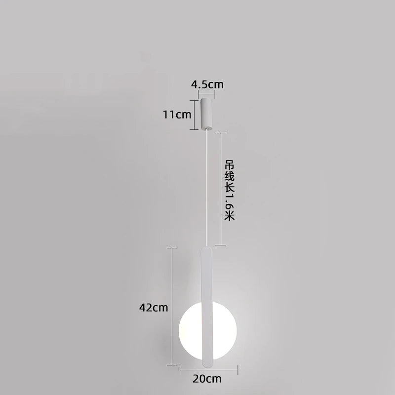 Moderne LED-Pendelleuchte für elegante Innenraumdekoration - vue 7 sur 12