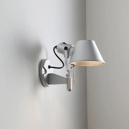 Moderne LED-Wandleuchte mit langem, klappbarem und verstellbarem Arm für Lesezimmer - vue 4 sur 16
