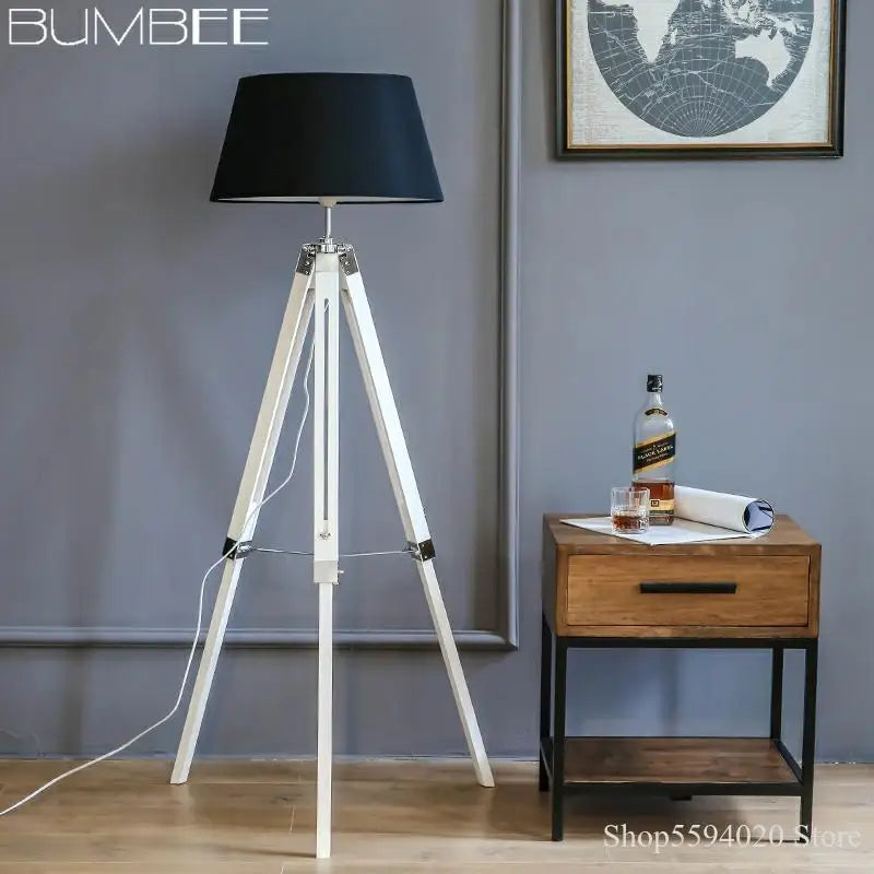 Moderner LED-Stehleuchte Tripod Minimalistisch Retro Skandinavisch - vue 4 sur 12