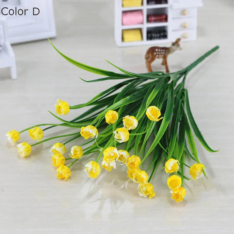 bouquet de mini tulipes artificielles pour décoration de printemps - vue 11 sur 11