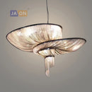 Pendelleuchte aus Aluminium im LED-Art-déco-Vintage-Stil