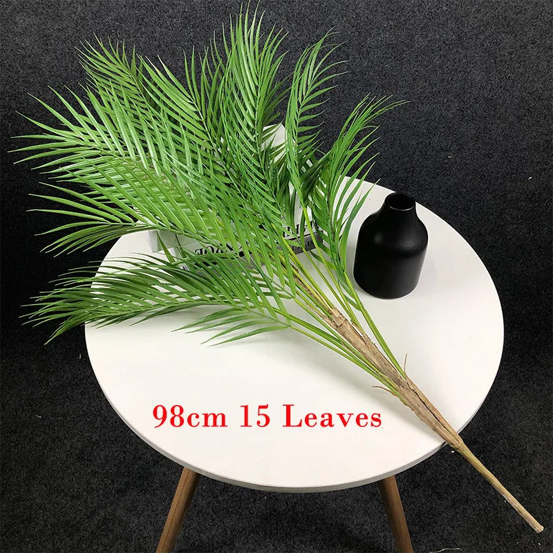 plantes tropicales palmier artificiel branches en plastique réalistes - vue 10 sur 12