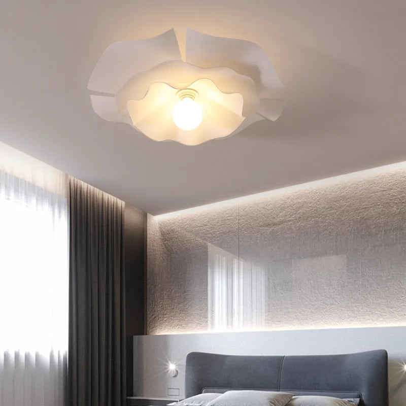 plafonnier led design nordique moderne en acrylique à fleurs décoratif - vue 6 sur 9