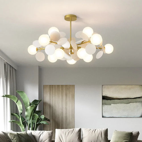 Kronleuchter LED-Glasglobus aus farbigem Acryl für Kinder - vue 4 sur 24