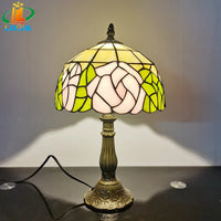 Tischlampe im Tiffany-Stil in Rosenform für Ihre Inneneinrichtung