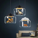 Suspension modernes en verre nordique