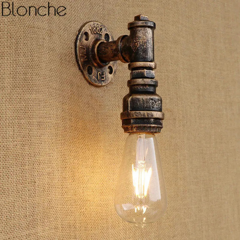 Wandleuchte im Retro-Industriedesign aus Eisen für die Innendekoration