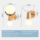 applique murale led en bois style industriel pour hôtel