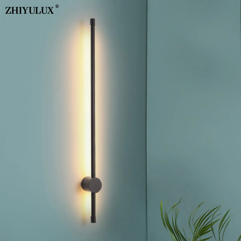 Moderne LED-Wandleuchte mit Stecker für Wohnzimmer, Schlafzimmer, Flur und Küche - vue 5 sur 20