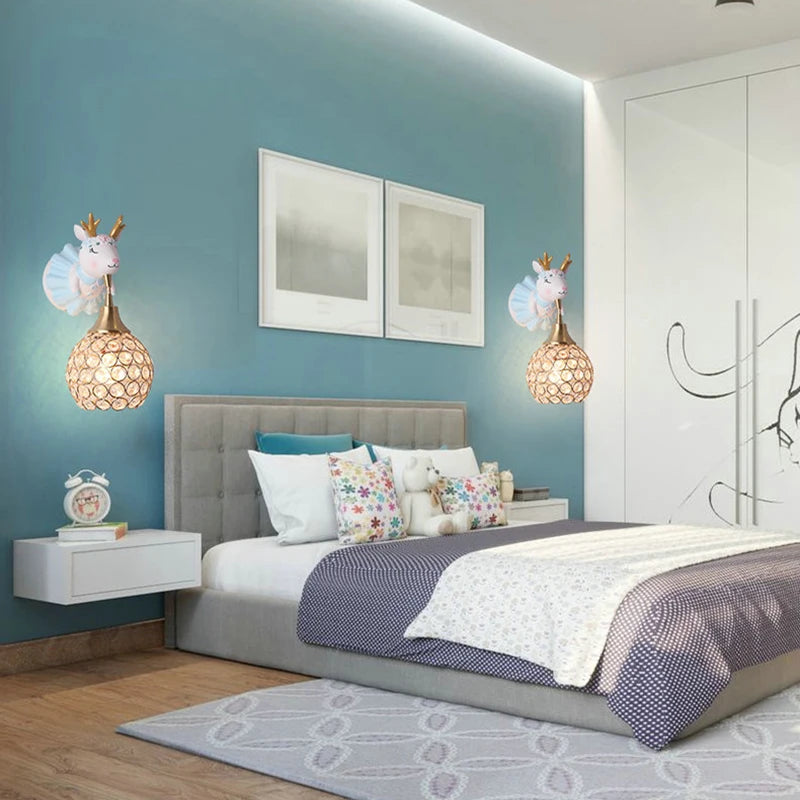 Applique murale en forme d'éléphant et de cerf pour chambre d'enfant - vue 4 sur 10