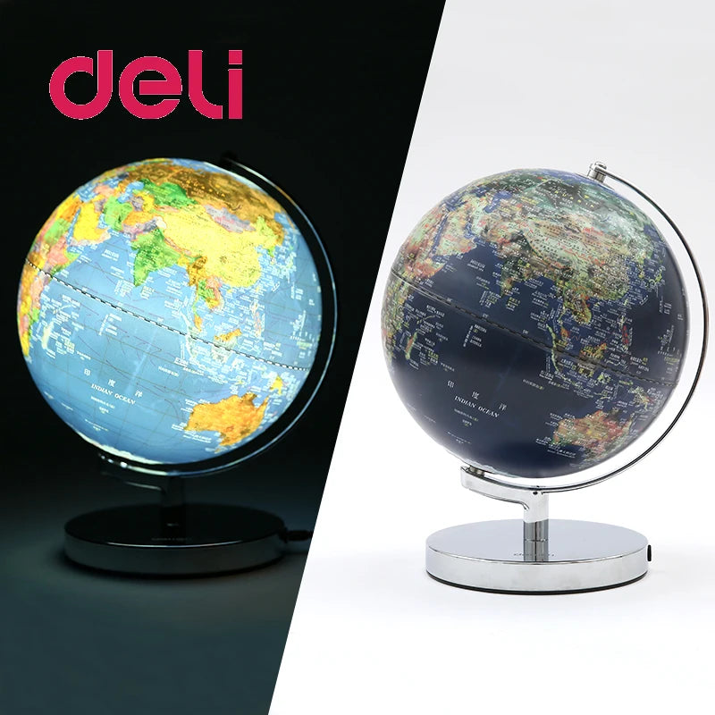 globe lumineux 3D éducatif pour bureau et enseignement de la géographie - vue 6 sur 7