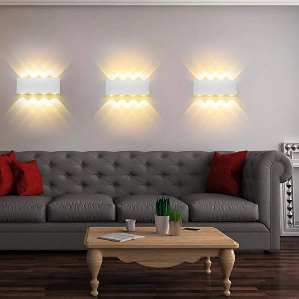 Applique murale led extérieure étanche en aluminium moderne nordique - vue 3 sur 11