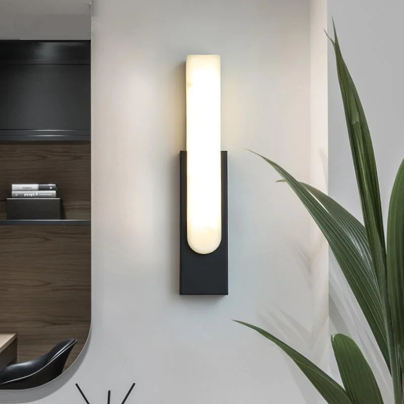 LED marbre applique chevet doré luxe décor à la maison lumière nordique salon chambre allée hôtel décoratif fond applique - vue 4 sur 10