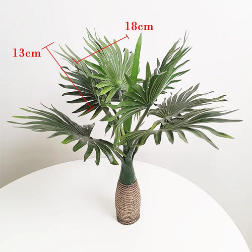 palmier artificiel monstera tropical pour décoration intérieure en pot - vue 8 sur 9