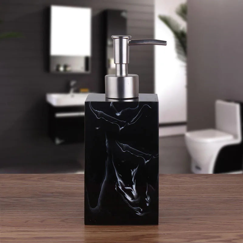 accessoires nordiques distributeur désinfectant et shampoing imitation marbre - vue 4 sur 10