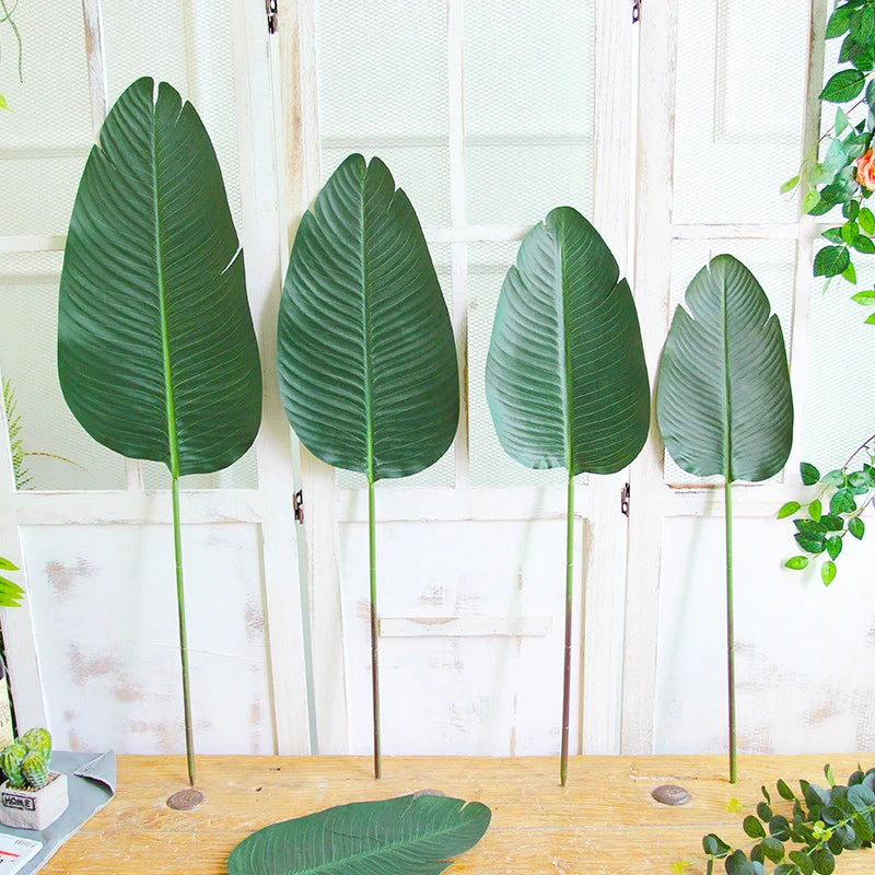 grandes plantes artificielles feuillage tropical pour décoration mariage - vue 8 sur 8