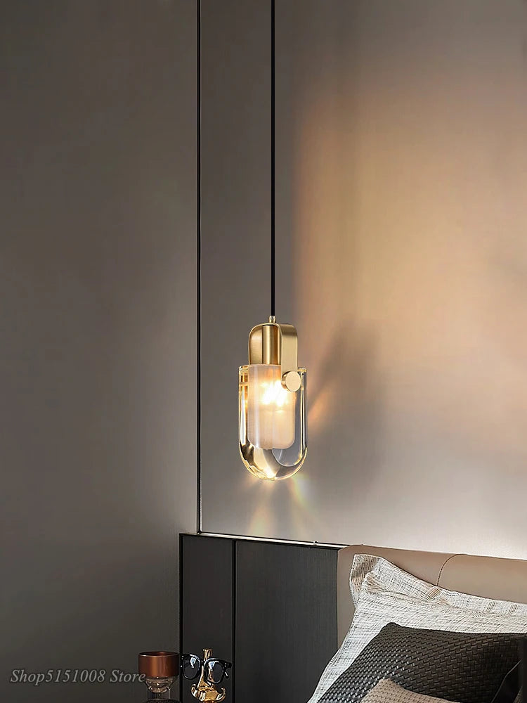 lampes suspendues en cristal nordique pour restaurant de luxe - vue 3 sur 7