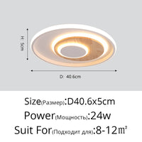 plafonnier rond moderne en bois véritable avec leds décoratives