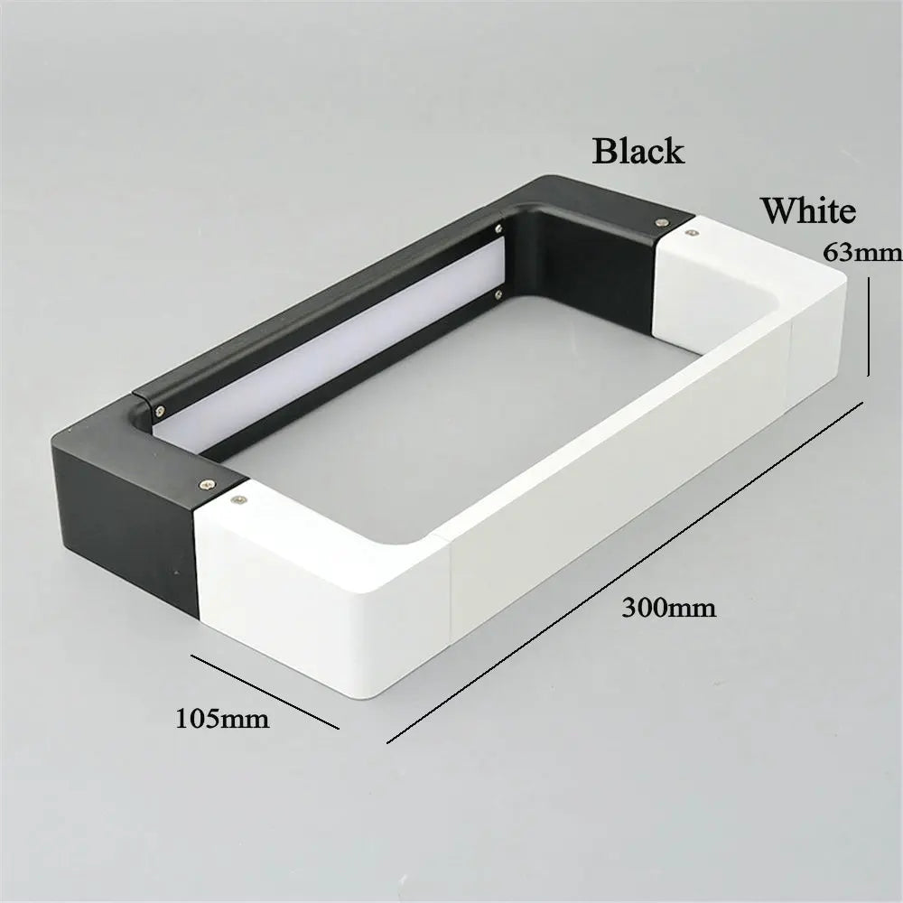 applique murale led moderne étanche pour jardin et porche - vue 6 sur 6