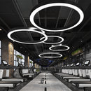 Minimalistische LED-Pendelleuchte aus Metall