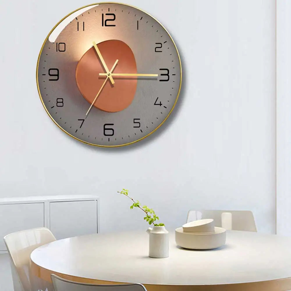 horloge murale en verre design moderne créatif géométrique décorative - vue 8 sur 18