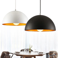 Suspension moderne demi-boule double couche