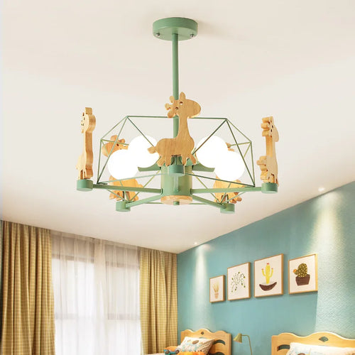 Suspension LED diamant bois Etoile - vue 4 sur 11