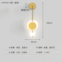 Moderne minimalistische LED-Wandleuchte im nordischen Stil für den Innenbereich