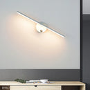 Applique murale d'intérieur LED nordiques 8W blanc/noir appliques murales pour la maison chambre chevet miroir avant avec applique murale Swith AC110V/220V