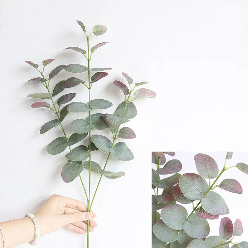 branche de feuilles artificielles en soie pour décoration intérieure et mariage - vue 5 sur 11