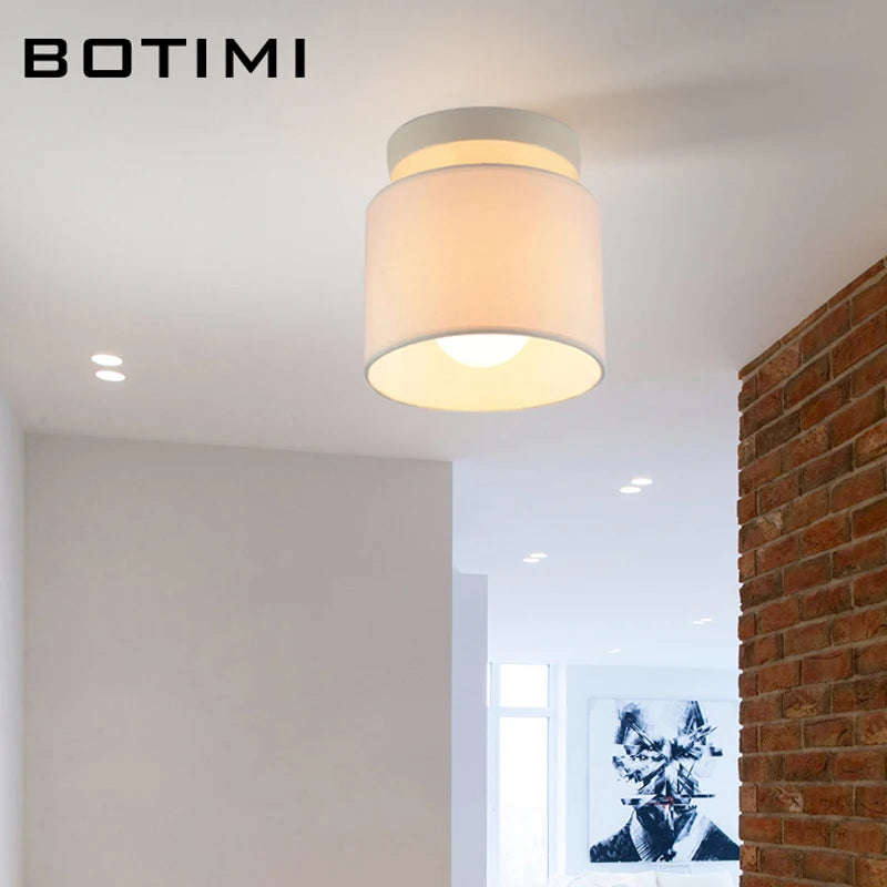 plafonnier led en tissu botimi