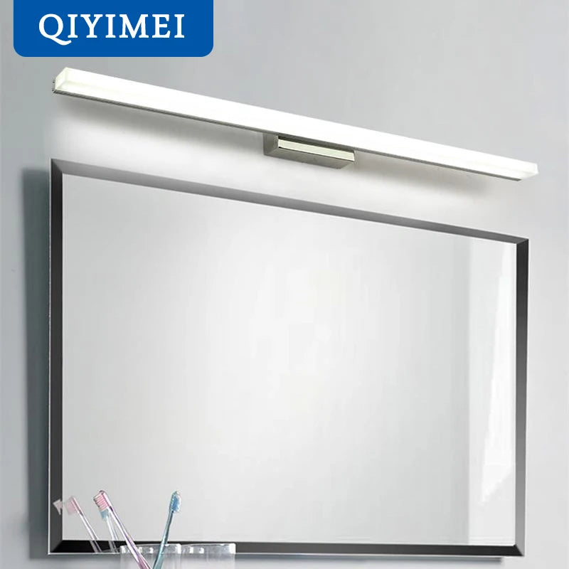 "applique murale led moderne en acier inoxydable" - vue 2 sur 6