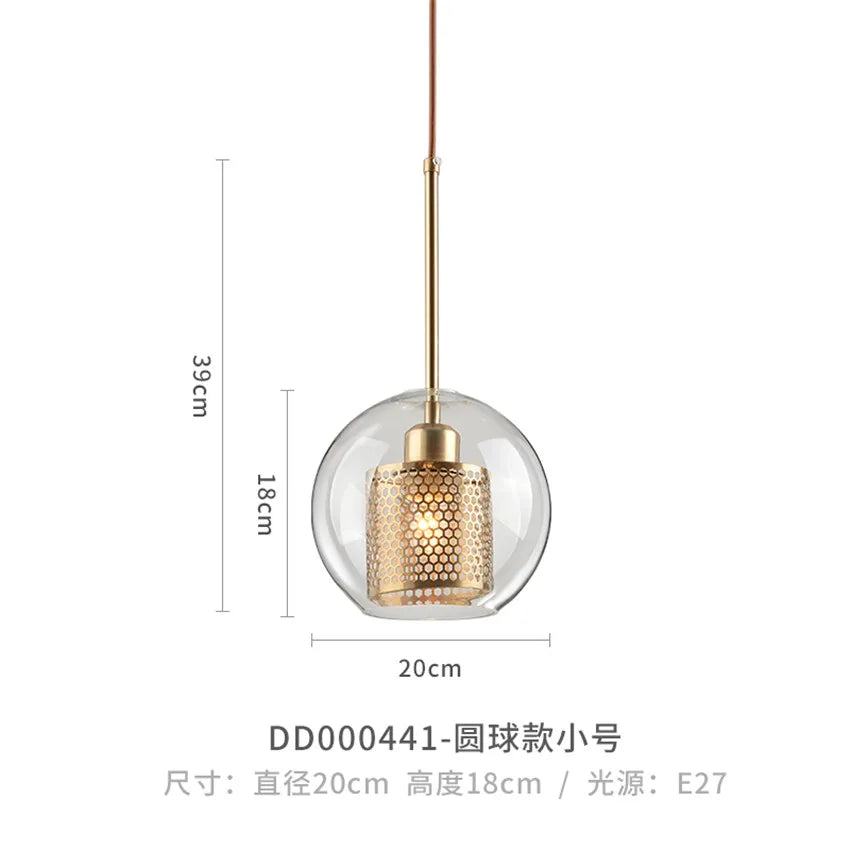 Moderne Pendelleuchte aus Glas für elegante Wohnraumdekoration - vue 11 sur 17
