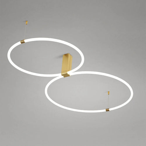 Plafonnier design ronds LED éclairage 360 degrés en acrylique