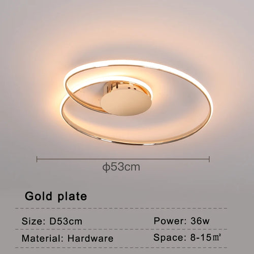 Moderne LED-Deckenleuchte für stilvolle Wohnraumgestaltung - vue 10 sur 10