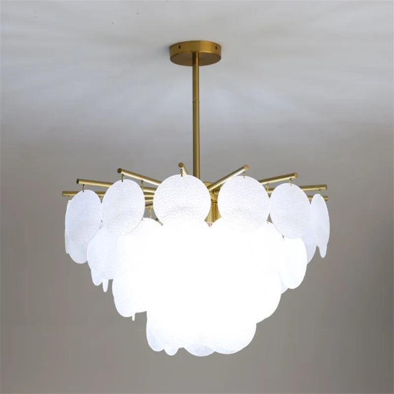 lustre moderne en verre pour un éclairage élégant et raffiné - vue 3 sur 6