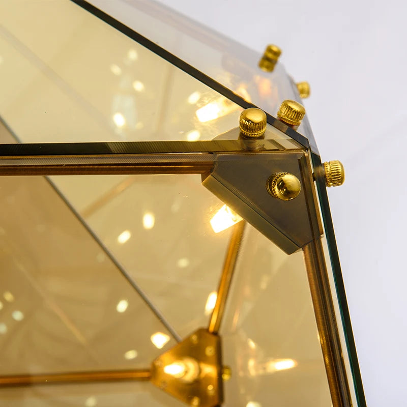 suspension luxueuse en verre de style moderne - vue 7 sur 10