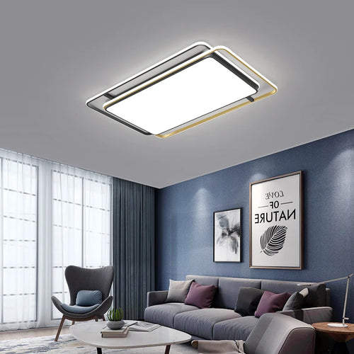LED-Deckenleuchte kreative Geometrie schlichte Eleganz Innenbeleuchtung - vue 3 sur 11