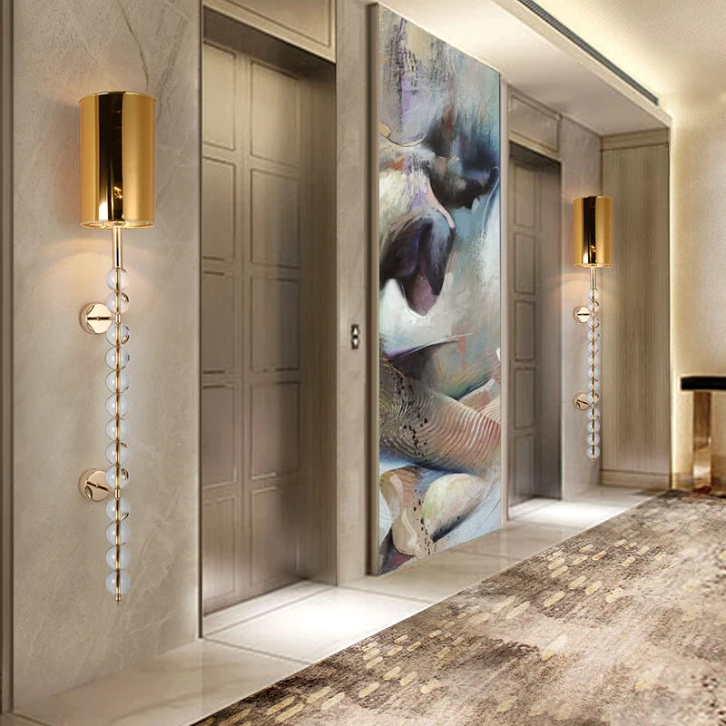 applique murale en cristal style nordique pour décoration intérieure - vue 4 sur 10