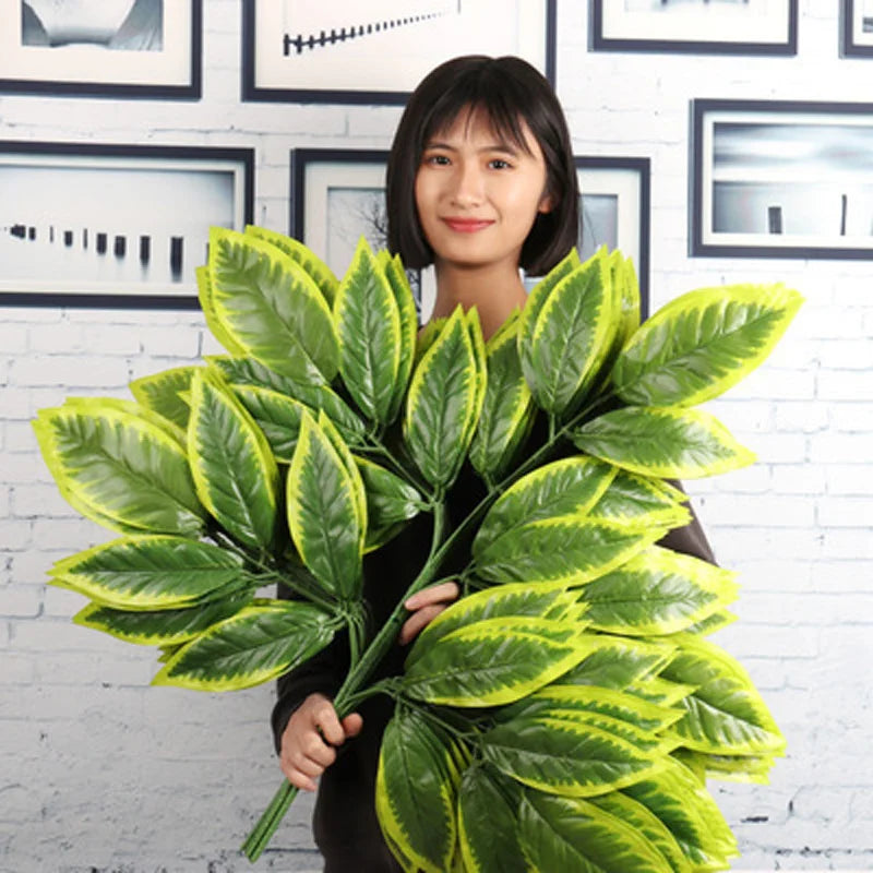 lot de 12 feuilles d'érable artificielles pour décoration d'automne - vue 3 sur 19